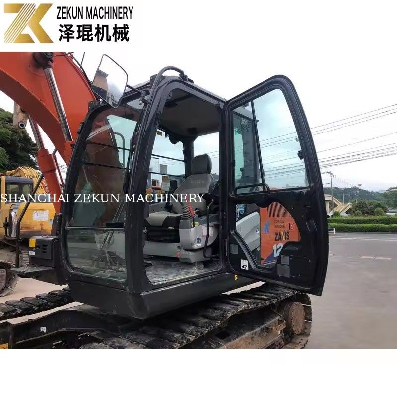Excavateur Hitachi ZX120-6 avec pompe hydraulique d'origine et poids de fonctionnement de 12 tonnes