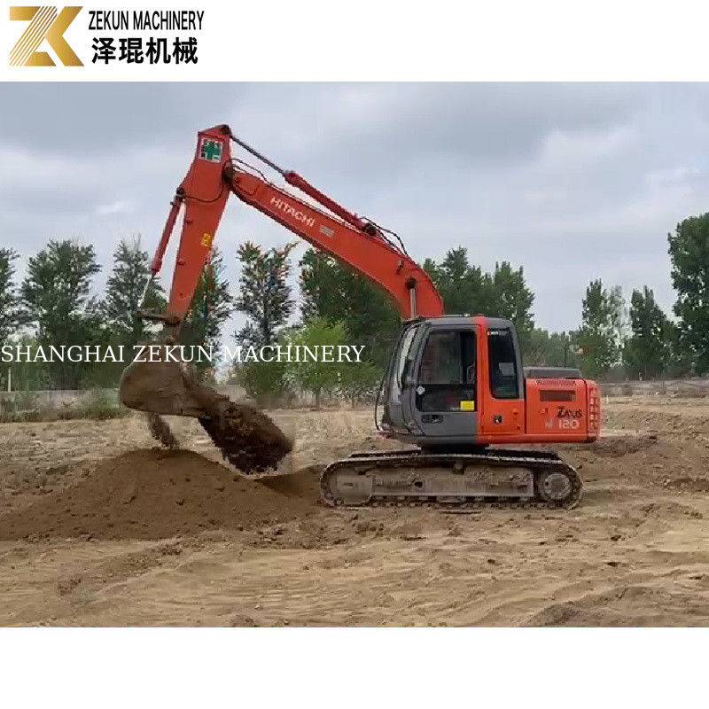 2012 Hitachi 120-2 Excavateur pièces d'origine et voie en caoutchouc pour le creusement