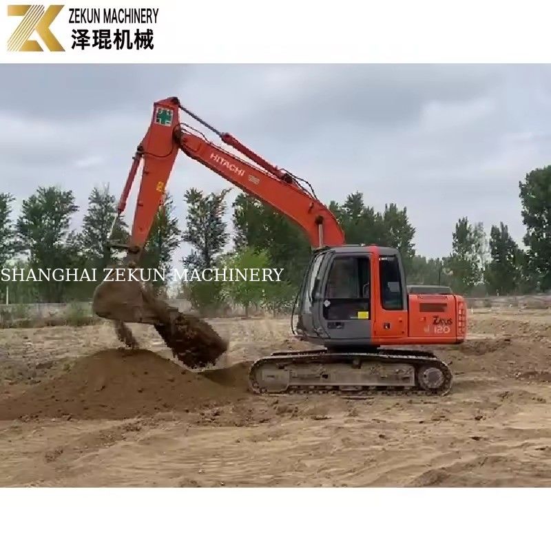 2012 Hitachi 120-2 Excavateur pièces d'origine et voie en caoutchouc pour le creusement