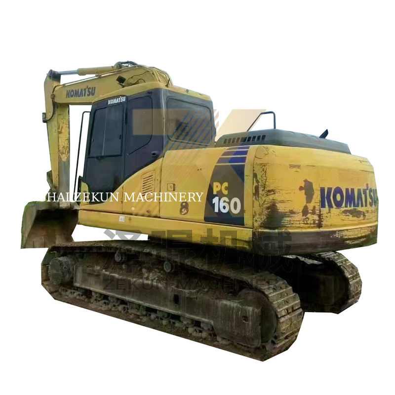 Komatsu PC160 Excavateur de 16 tonnes Machine d'occasion originale avec de courtes heures de travail au Japon