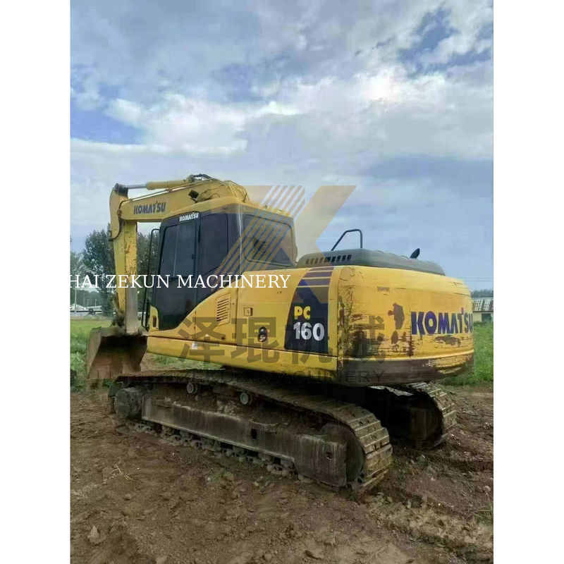 Komatsu PC160 Excavateur de 16 tonnes Machine d'occasion originale avec de courtes heures de travail au Japon