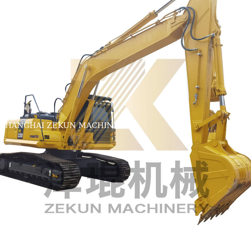 Excavatrice utilisée de 22 tonnes Komatsu 220 PC220 d'une capacité de seau de 1 M3 et de 1050 heures de travail