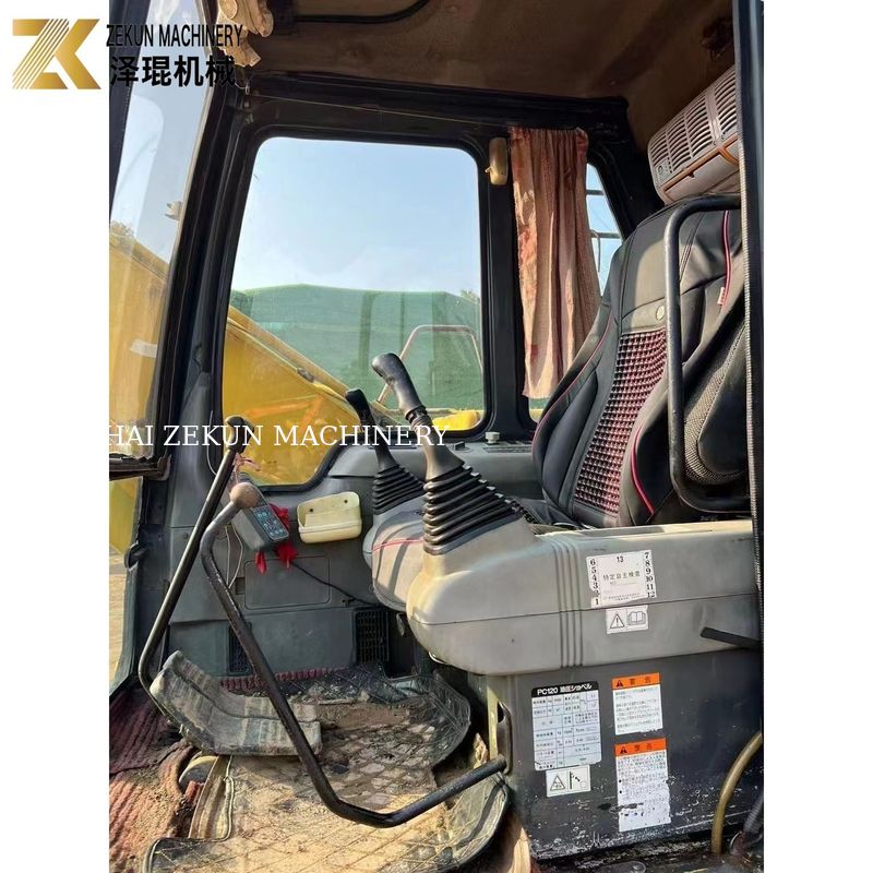 Excavateur à moteur diesel Komatsu de 12 tonnes PC120 adapté aux travaux de creusement lourds