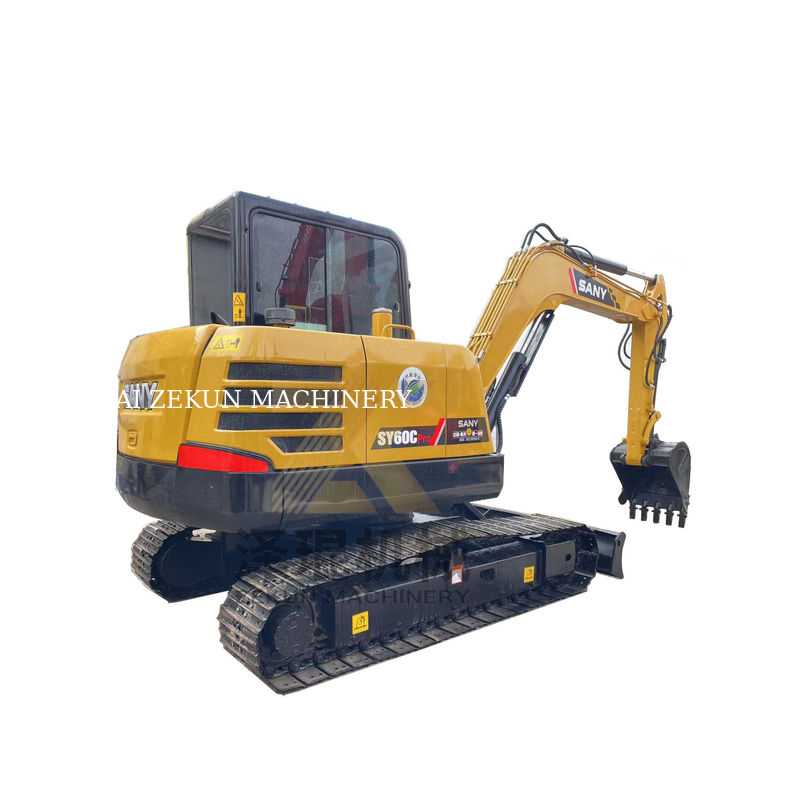 Sany SY60C Pro Crawler Excavator hydraulique avec moteur Sany et 0-2000 heures de travail