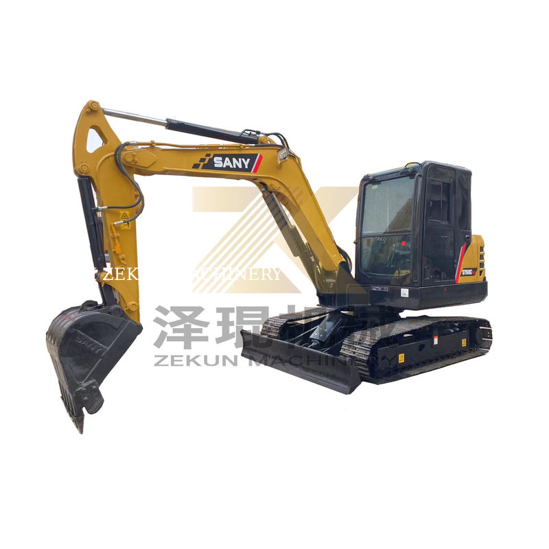 Sany SY60C Pro Excavator 0-2000 Heures de travail 36KW Parfait pour les projets de construction