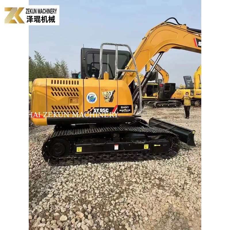 Moteur importé Sany SY95C PRO Excavator 9 Tonnes Parfait pour les projets de construction
