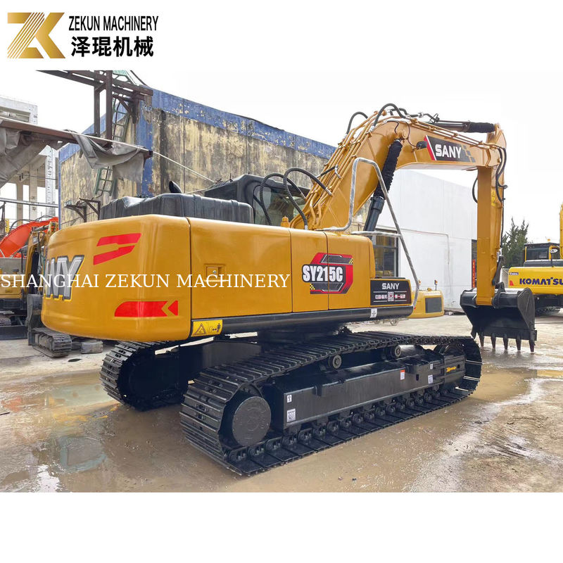Bonne performance 21 tonnes SANY Sy215c Excavateur à rampe à 90% d'état et raisonnable