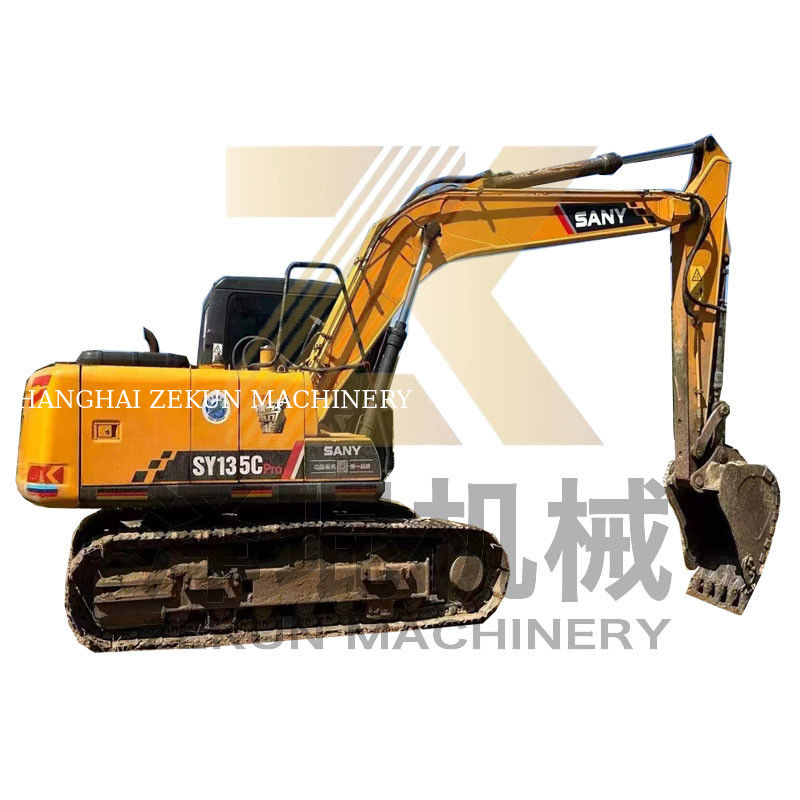 Sany SY135 Pro Crawler Excavator 0,6 m3 Capacité du seau 2001-4000 Heures de travail utilisées