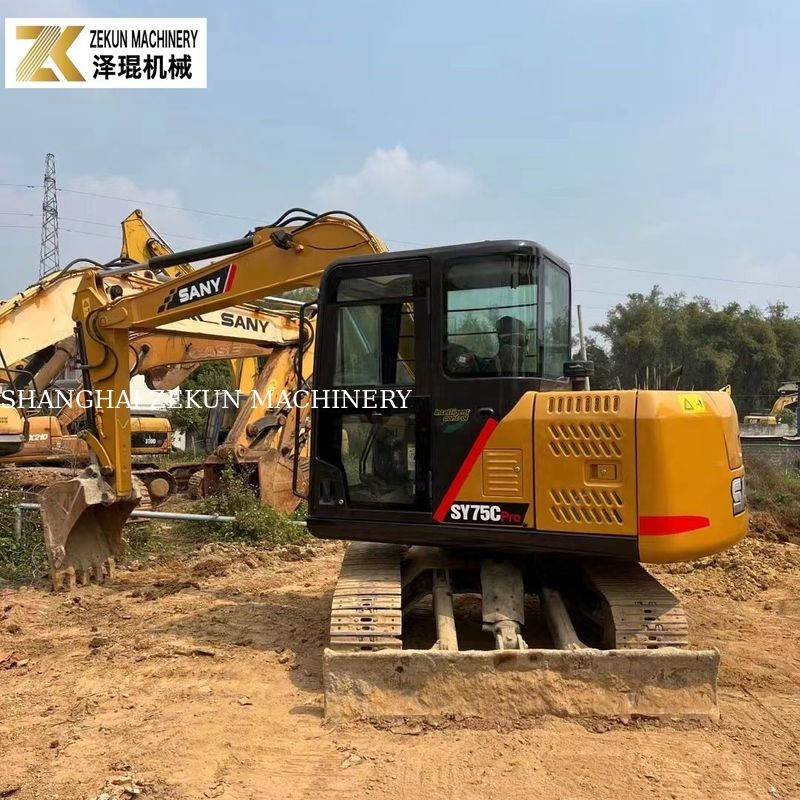 Excavateur SY75C-8 SY75C PRO de 7,5 tonnes utilisé pour vos projets de construction