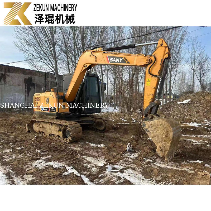 Excavateurs SANY 75C utilisés avec et heures de travail 2001-4000 Poids de la machine seulement 7500 KG
