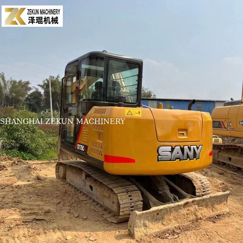Sany 75C Excavator SY75C-8 SY75C PRO Moteur de 43 kW Parfait pour les projets de construction