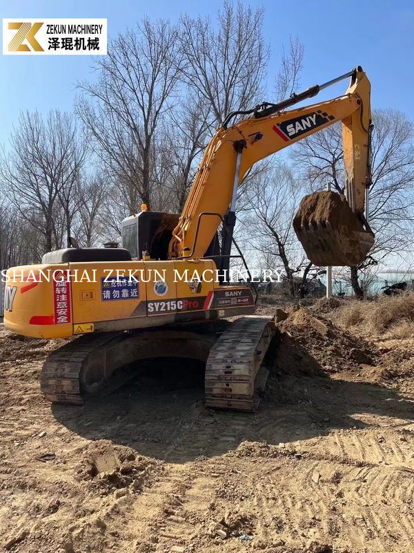 2017 Sany SY215C Pro Excavator 1.2M3 Capacité de seau utilisé Sany Excavator