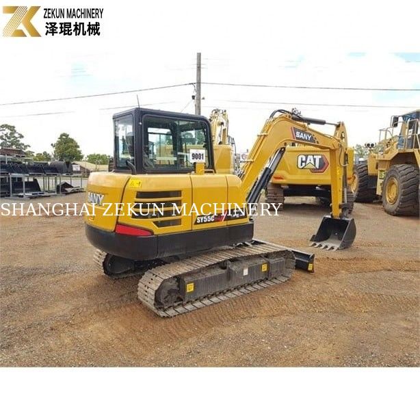5 tonnes de poids de fonctionnement mini-excavatrice SY55C Pro par une excavatrice Sany utilisée