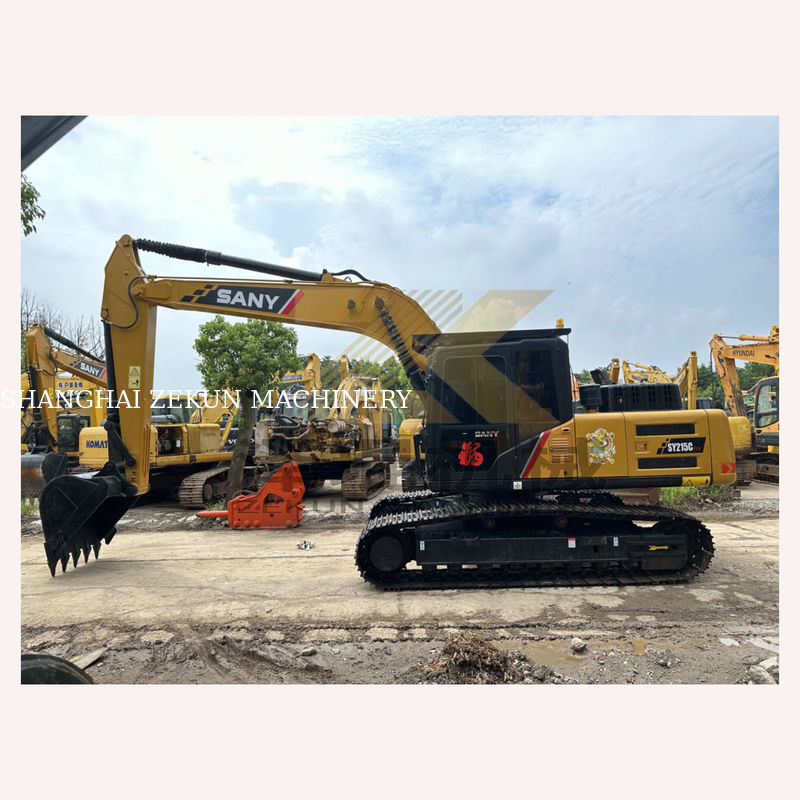 2023 Sany SY215C Pro Crawler Excavator Excavator lourd de 21 tonnes avec autre pompe hydraulique