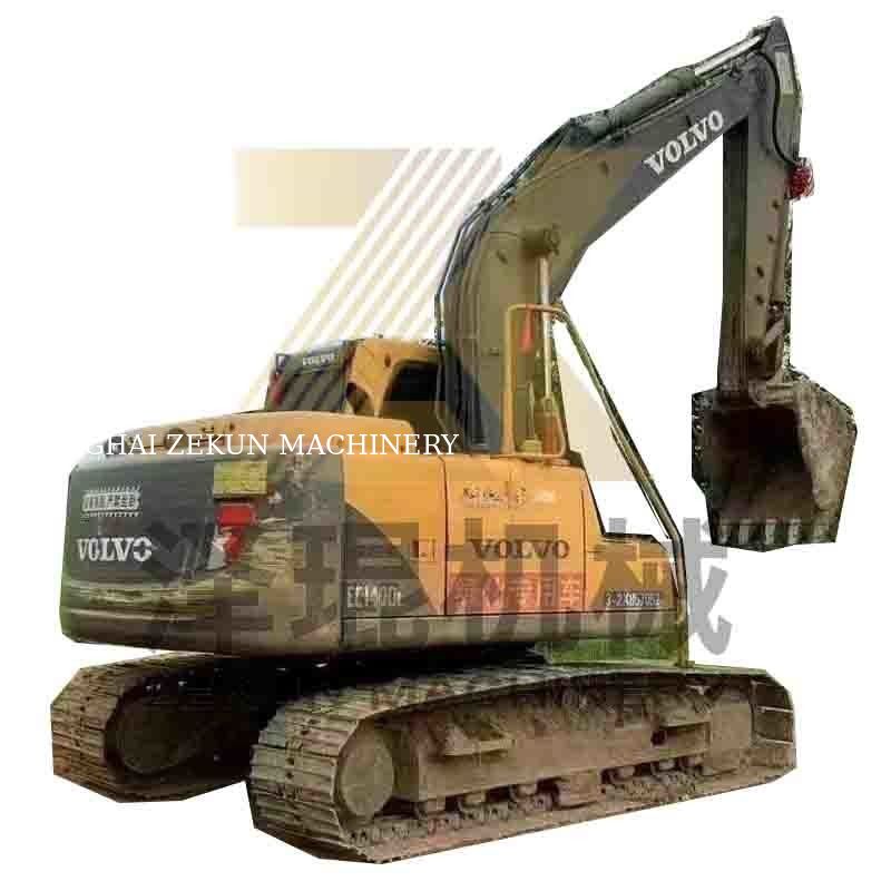 Volvo EC140DL Excavateur d'occasion de 14 tonnes avec un temps de travail réduit et un cylindre hydraulique durable