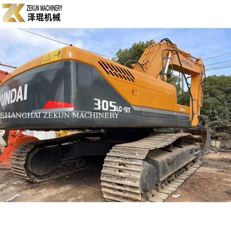 Excavateur de 30 tonnes utilisé Hyundai R305 pour la construction de routes 2001-4000 heures de travail