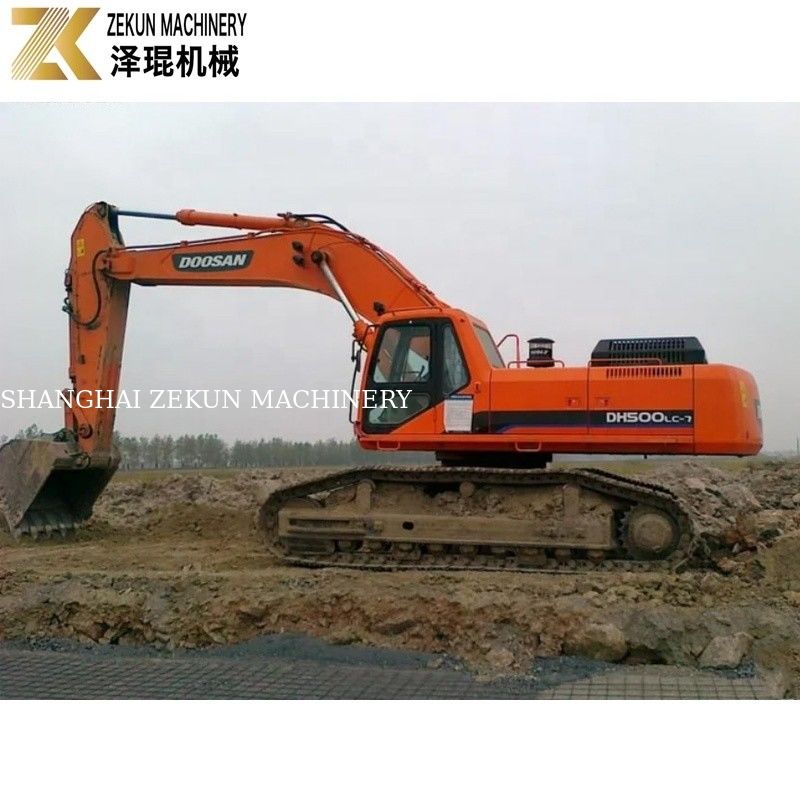 Excavateur Doosan 500 DH500 DH500LC-7 de 2018 utilisé, poids de fonctionnement de 46 tonnes pour les excavatrices lourdes