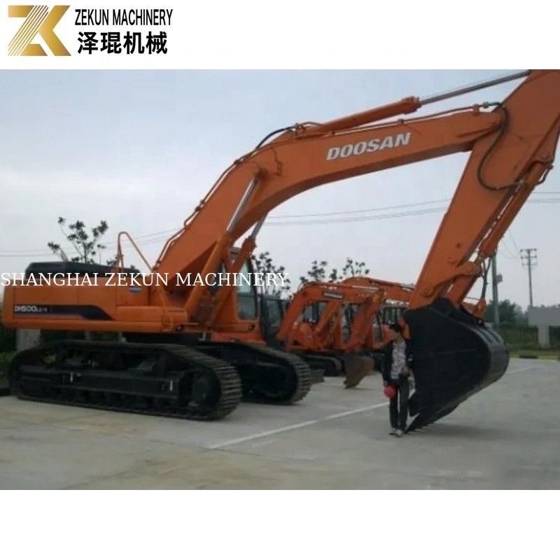 Excavateur Doosan 500 DH500 DH500LC-7 de 2018 utilisé, poids de fonctionnement de 46 tonnes pour les excavatrices lourdes