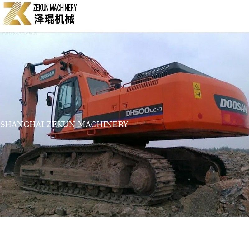 Excavateur Doosan 500 DH500 DH500LC-7 de 2018 utilisé, poids de fonctionnement de 46 tonnes pour les excavatrices lourdes