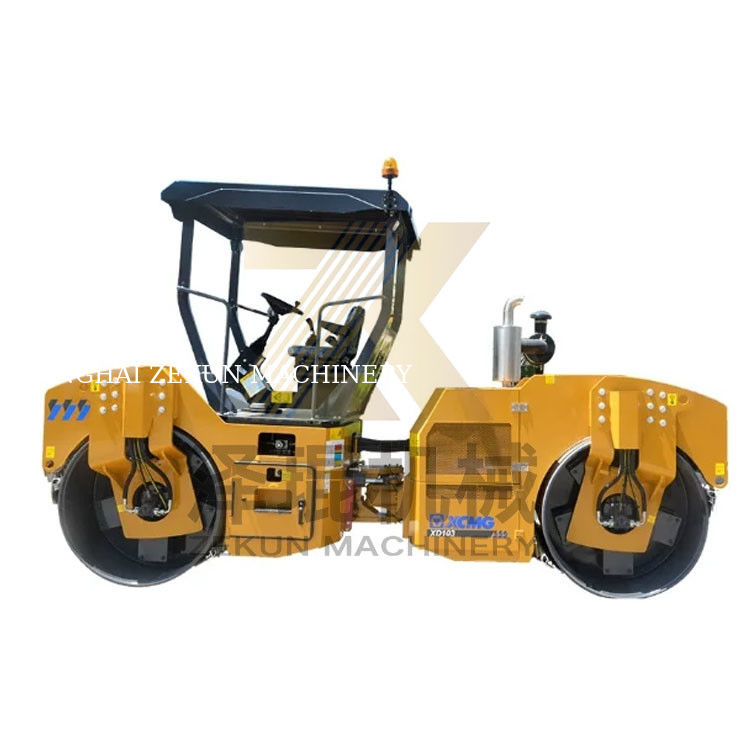 Utilisé XCMG XD103 rouleau à double tambour de 10 tonnes avec cabine EU Stage II