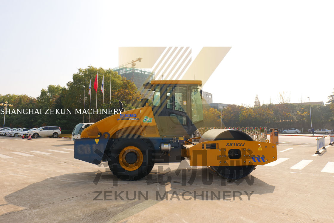 18 tonnes XCMG XS183J machine à rouleaux à tambour unique Chine étape III