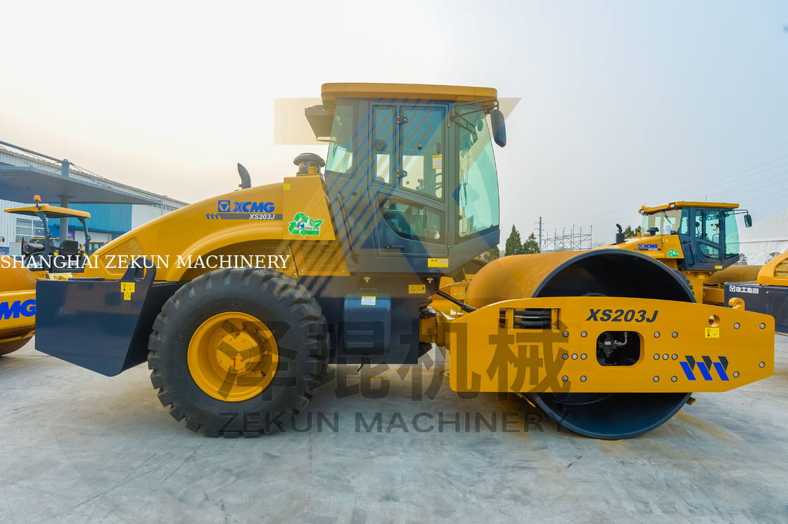 20 tonnes XCMG XS203J rouleau vibrant à tambour unique Chine étape II