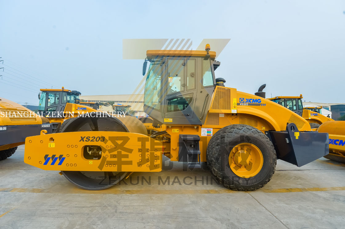 20 tonnes XCMG XS203J rouleau vibrant à tambour unique Chine étape II