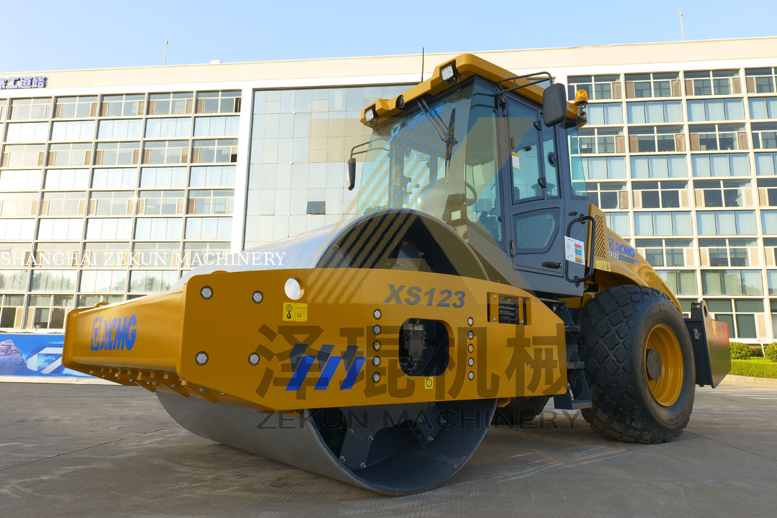 12 tonnes XCMG XS123 rouleaux vibrants lourds Chine Équipement de construction routière de troisième étape