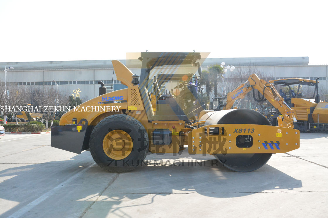 11 tonnes XCMG XS113 Full Hydraulic Roller Chine Équipement de deuxième étape
