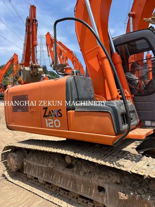 Hitachi ZX120-6 Excavateur 14165h pour les besoins commerciaux Capacité du réservoir de carburant 240 L Pression hydraulique 34,3 MPa