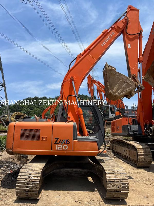Hitachi ZX120-6 Excavateur 14165h pour les besoins commerciaux Capacité du réservoir de carburant 240 L Pression hydraulique 34,3 MPa