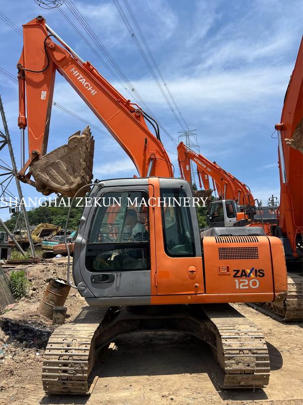 Hitachi ZX120-6 Excavateur 14165h pour les besoins commerciaux Capacité du réservoir de carburant 240 L Pression hydraulique 34,3 MPa
